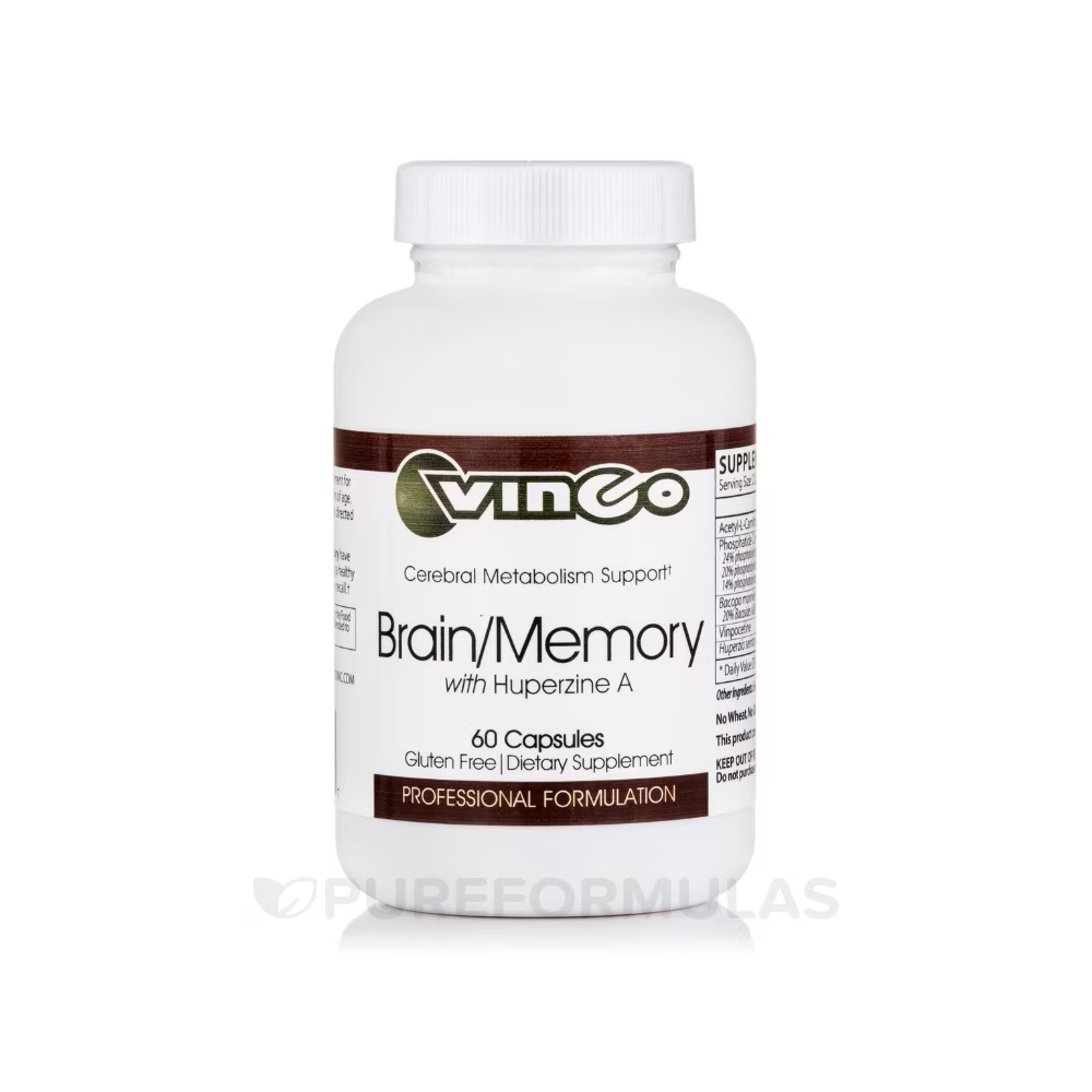 Vinco Brain/Memory Supplement – Huperzine A &amp; Vinpocetine for Cognitive Support