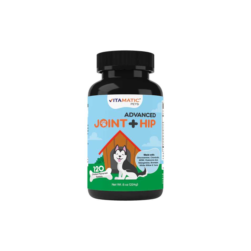 Vitamatic Maximum Strength Joint &amp; Hip for Dogs 120 Chicken Flavored Tablets