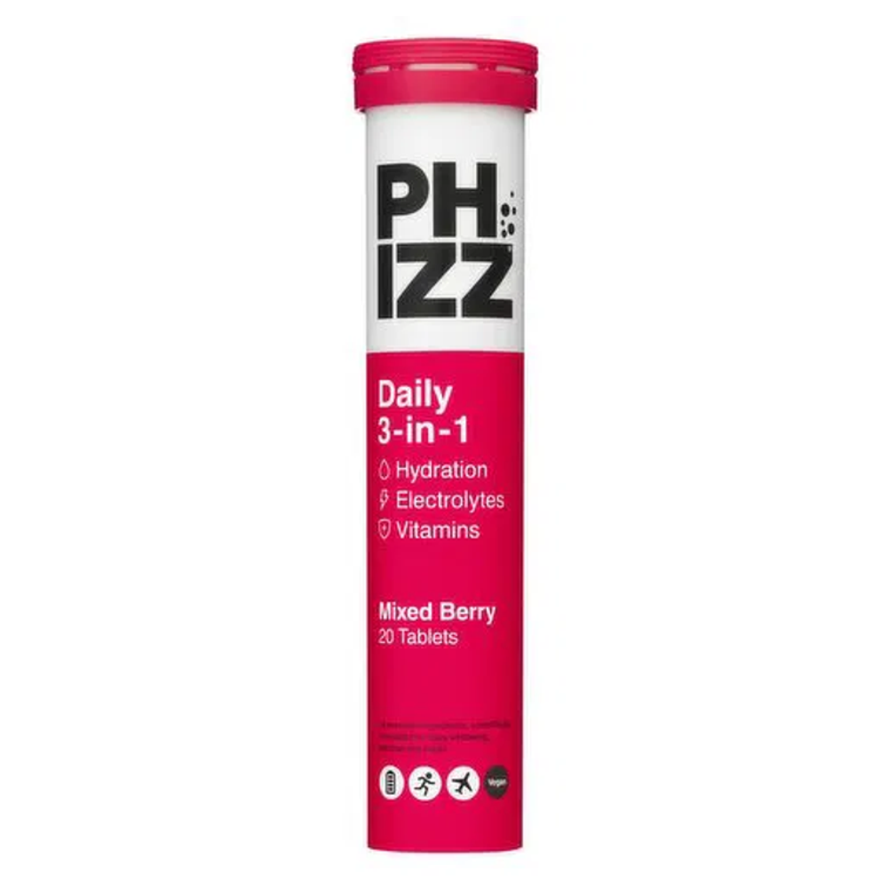 Phizz Daily 3-in-1 Hydration Tablets - Mixed Berry | Electrolytes &amp; Vitamins