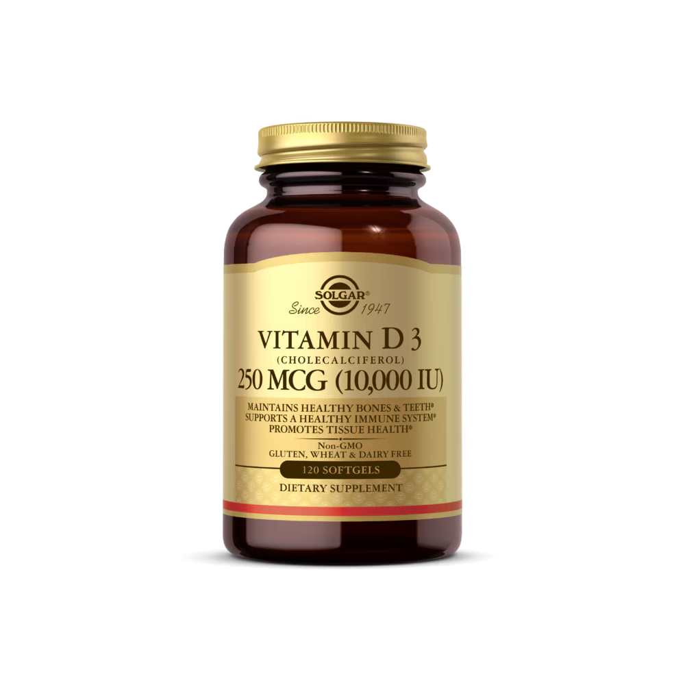 Solgar Vitamin D3 (cholecalciferol) 250 Mcg (10,000 Iu) 120 Softgels