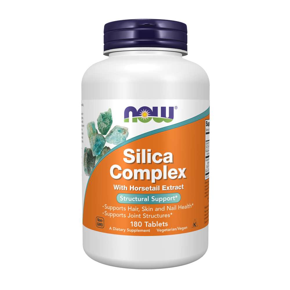 Now Foods Silica Complex with Horsetail Extract – Hair, Skin, Nails &amp; Joint Support – 180 Tablets