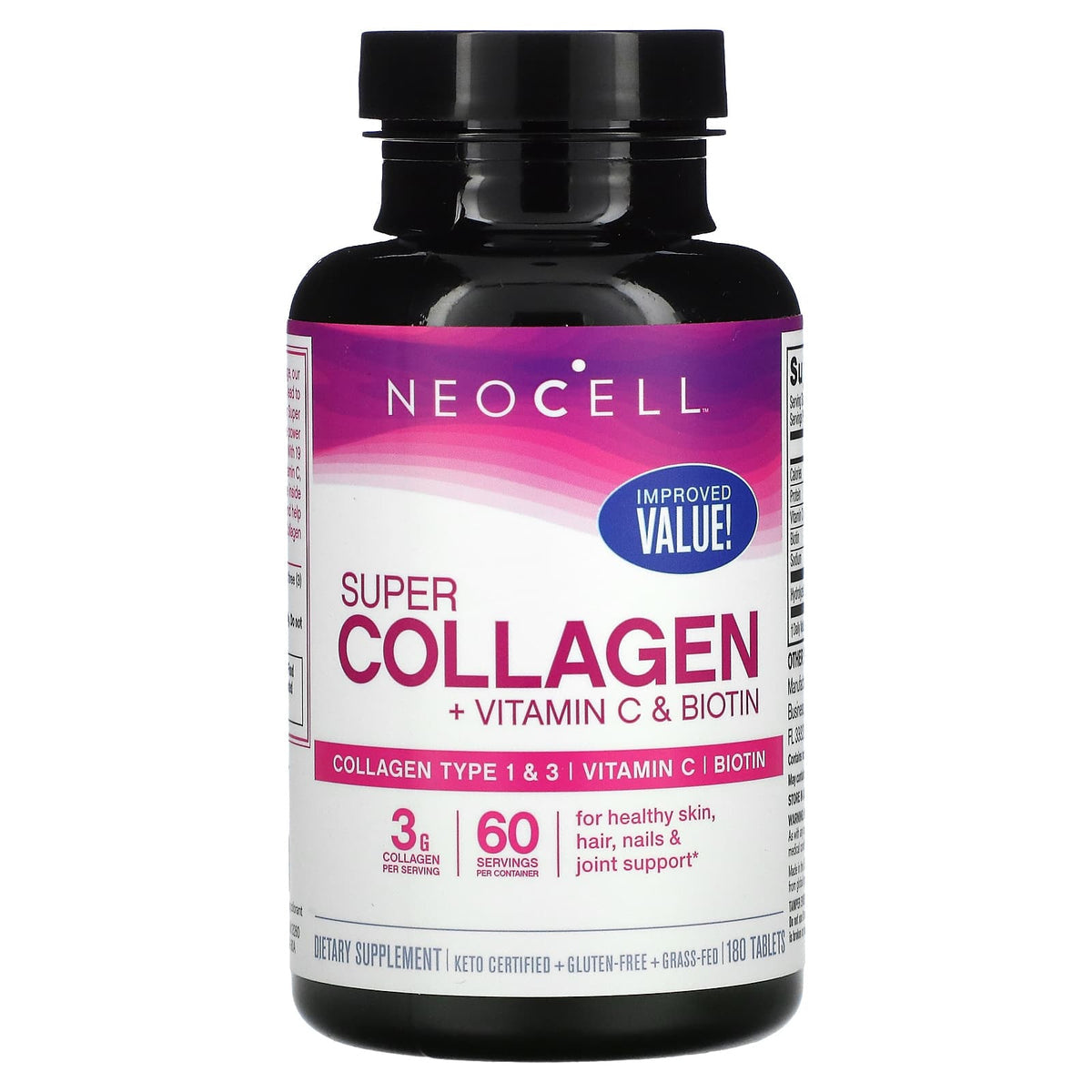 Neo Cell Super Collagen + Vitamin C &amp; Biotin 180 Tablets.