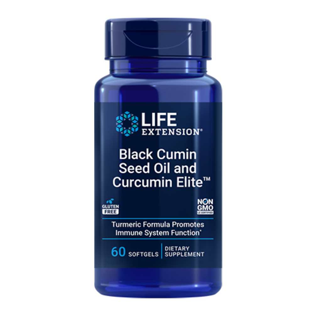 Life Extension Black Cumin Seed Oil &amp; Curcumin Elite™ – 60 Softgels