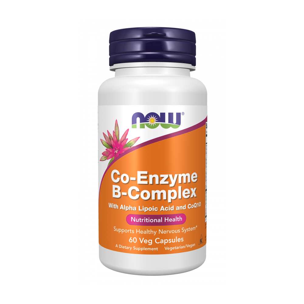 Now Foods Co-Enzyme B-Complex with Co Q10 &amp; Alpha Lipoic Acid – 60 Capsules