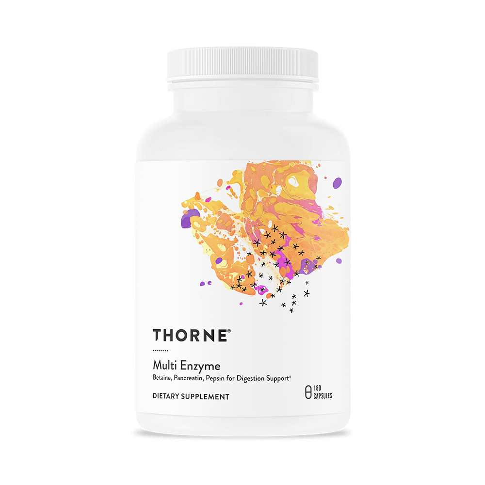 Thorne Multi Enzyme – Digestive Support with Betaine, Pancreatin &amp; Pepsin