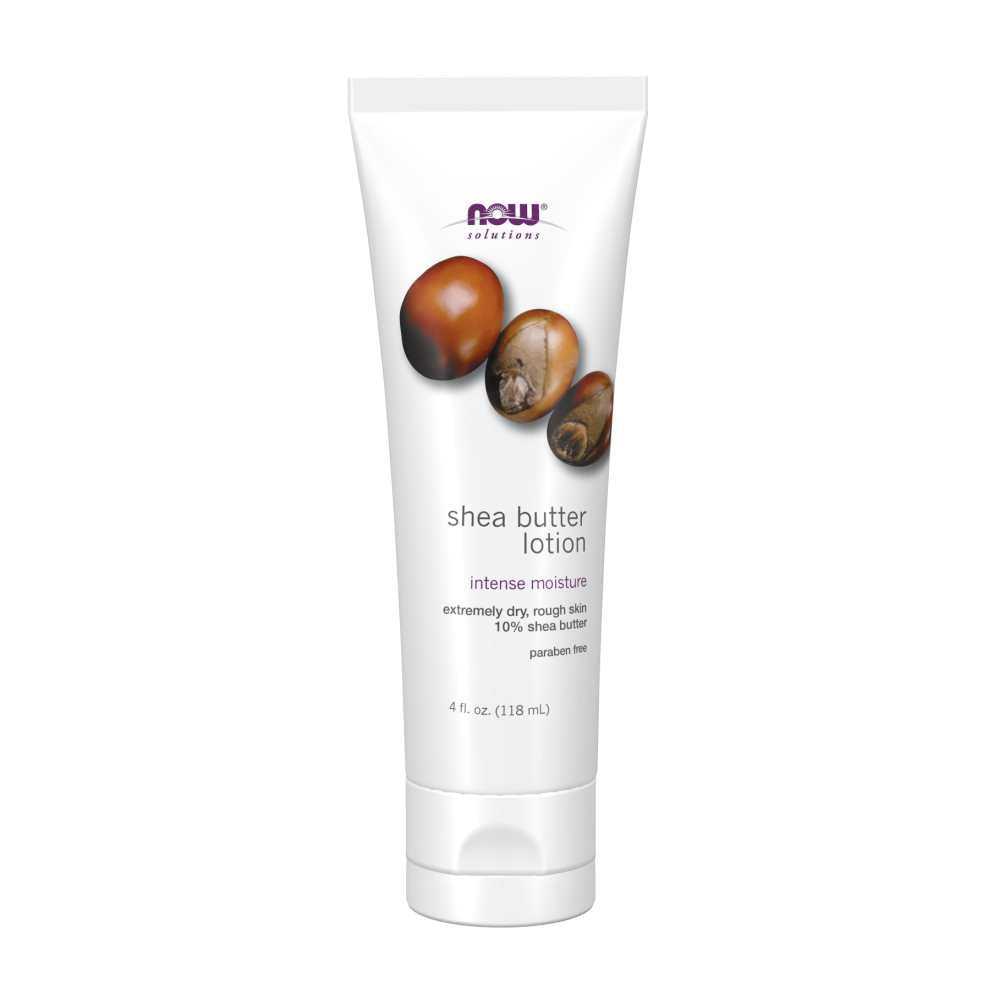 Now Foods Shea Butter Lotion – Deep Nourishing &amp; Hydrating Formula – Skin Softening Body Lotion – 118 M L