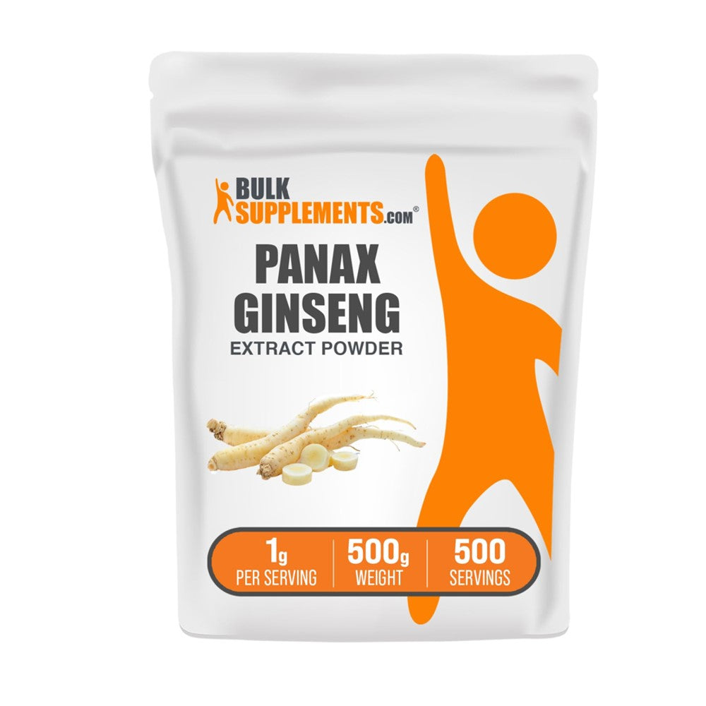 BulkSupplements Panax Ginseng Extract Powder – 500g | 500 Servings for Energy &amp; Vitality