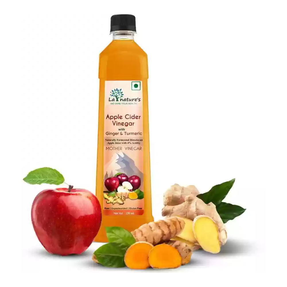 La Nature's Apple Cider Vinegar - Ginger &amp; Turmeric 250ML
