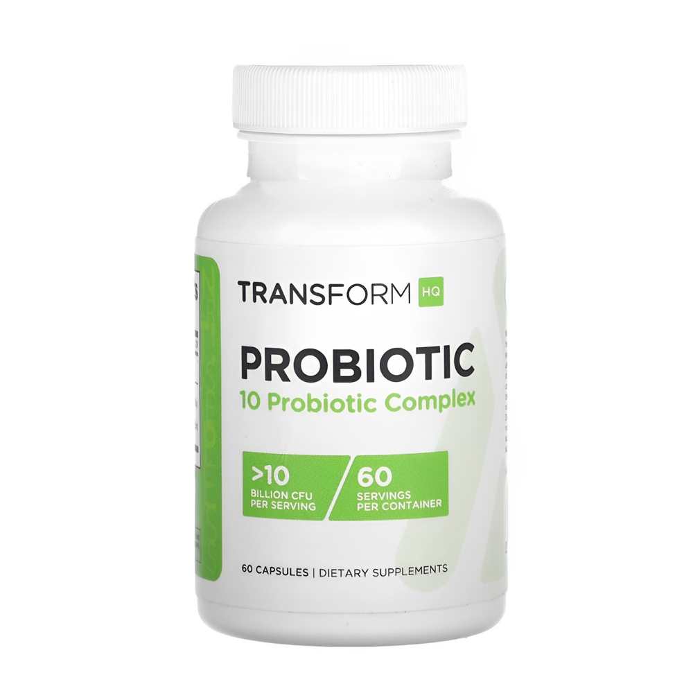 Transform Hq Probiotic 10 – 10 Billion Cfu Probiotic Complex, 60 Capsules, Digestive &amp; Immune Support