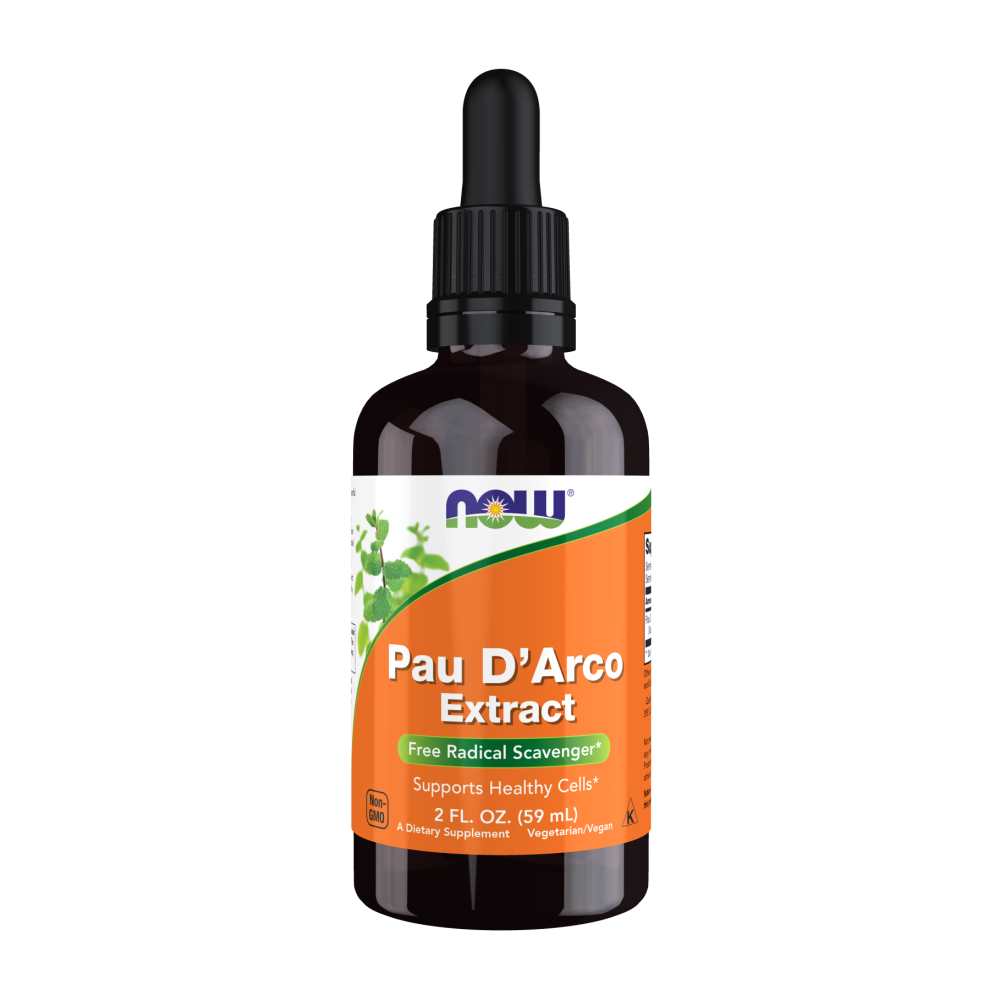Now Foods Pau D'arco Extract – Cellular Health &amp; Free Radical Support – 2 Fl Oz (59 M L)