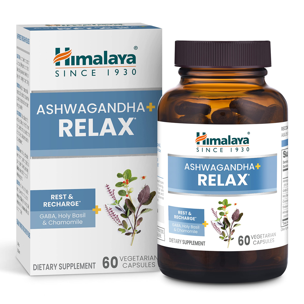 Himalaya Ashwagandha Relax – Stress &amp; Anxiety Support | 60 Capsules