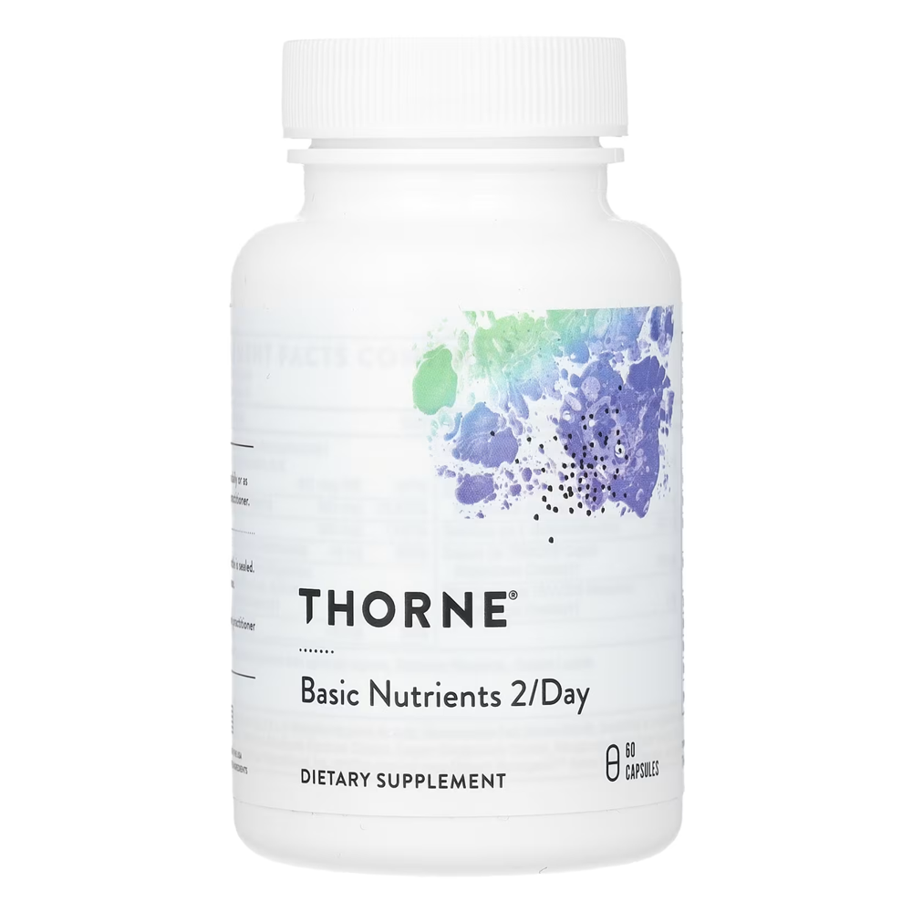 Thorne Basic Nutrients 2/Day - Multivitamin &amp; Mineral Supplement - 60 Capsules