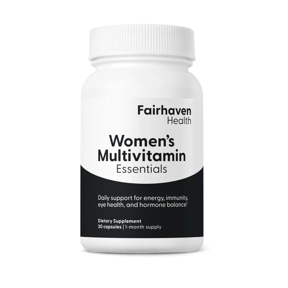 Fairhaven Health Women's Multivitamin Essentials – Daily Support for Energy, Immunity, Eye Health &amp; Hormone Balance Dietary Supplement | 30 Capsules | 1-Month Supply