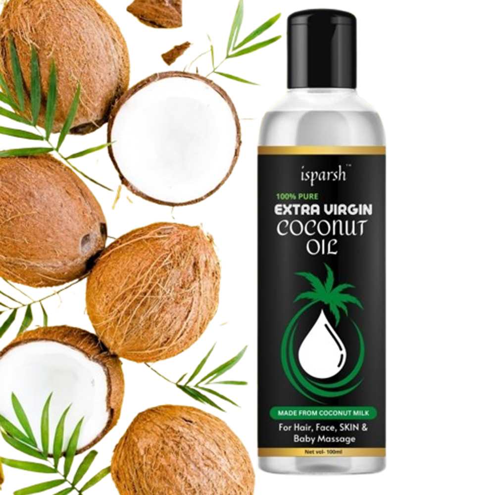 Isparsh 100% Pure Extra Virgin Coconut Milk for Hair, Face, Skin &amp; Baby Massage, 100ml