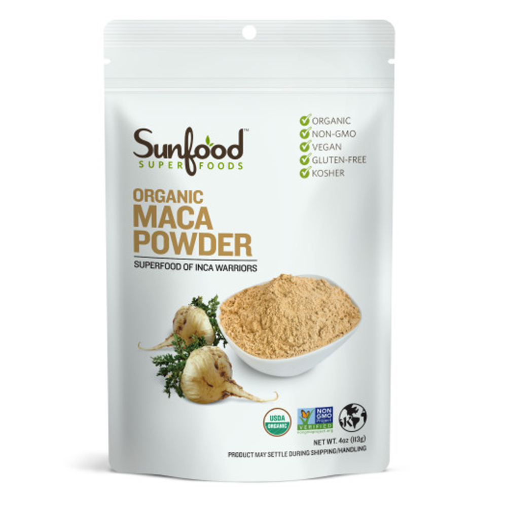 Sunfood Organic Maca Powder - Superfood of Inca Warriors | Non-GMO, Vegan &amp; Gluten-Free