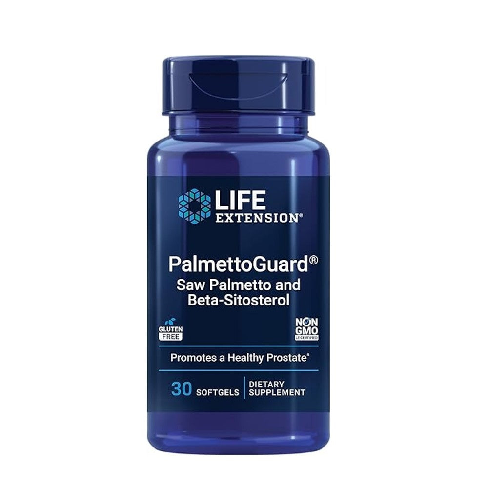 Life Extension PalmettoGuard Saw Palmetto &amp; Beta-Sitosterol – Promotes a Healthy Prostate Non-GMO | 30 Softgels | Dietary Supplement