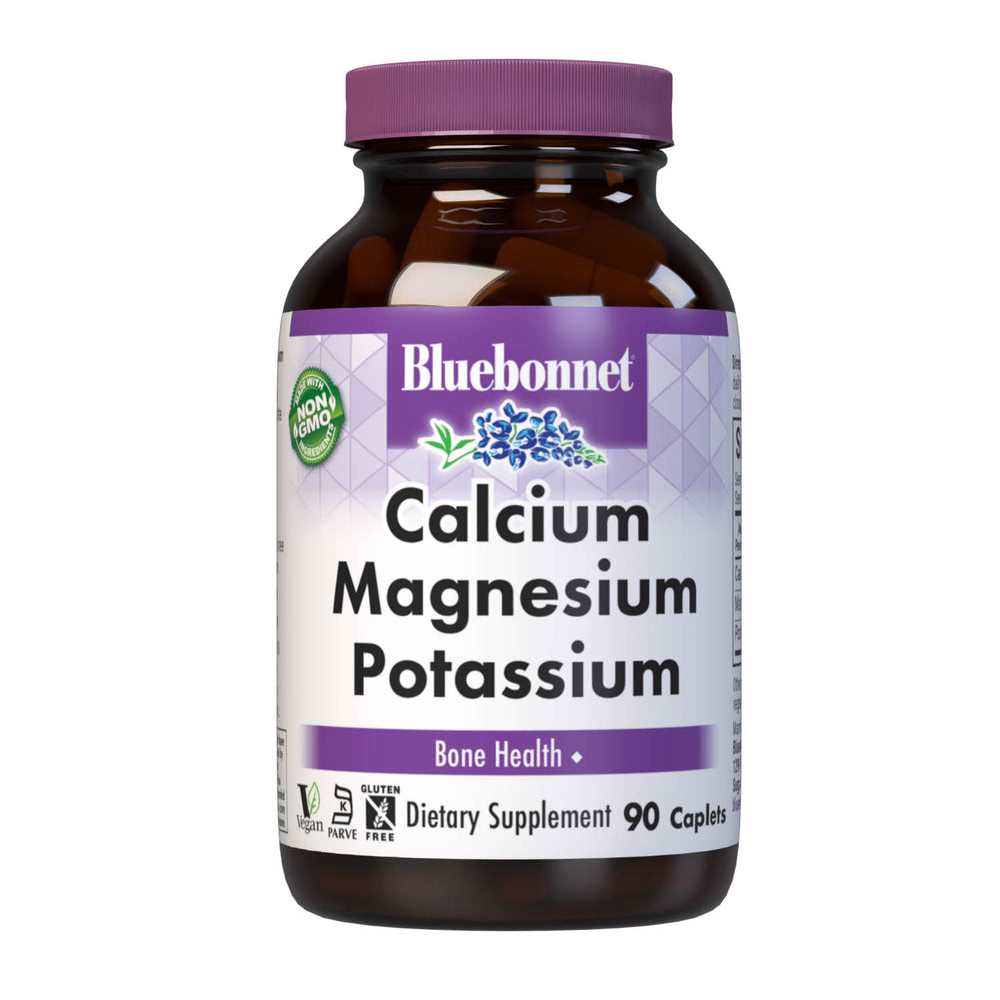 Bluebonnet Nutrition Calcium Magnesium &amp; Potassium 90 Caplets