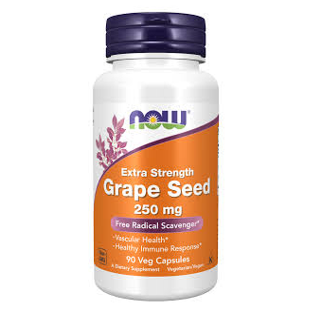 Grape Seed Extract By NOW Foods 200MG Capsules - Vascular Health &amp; Healthy Immune Response