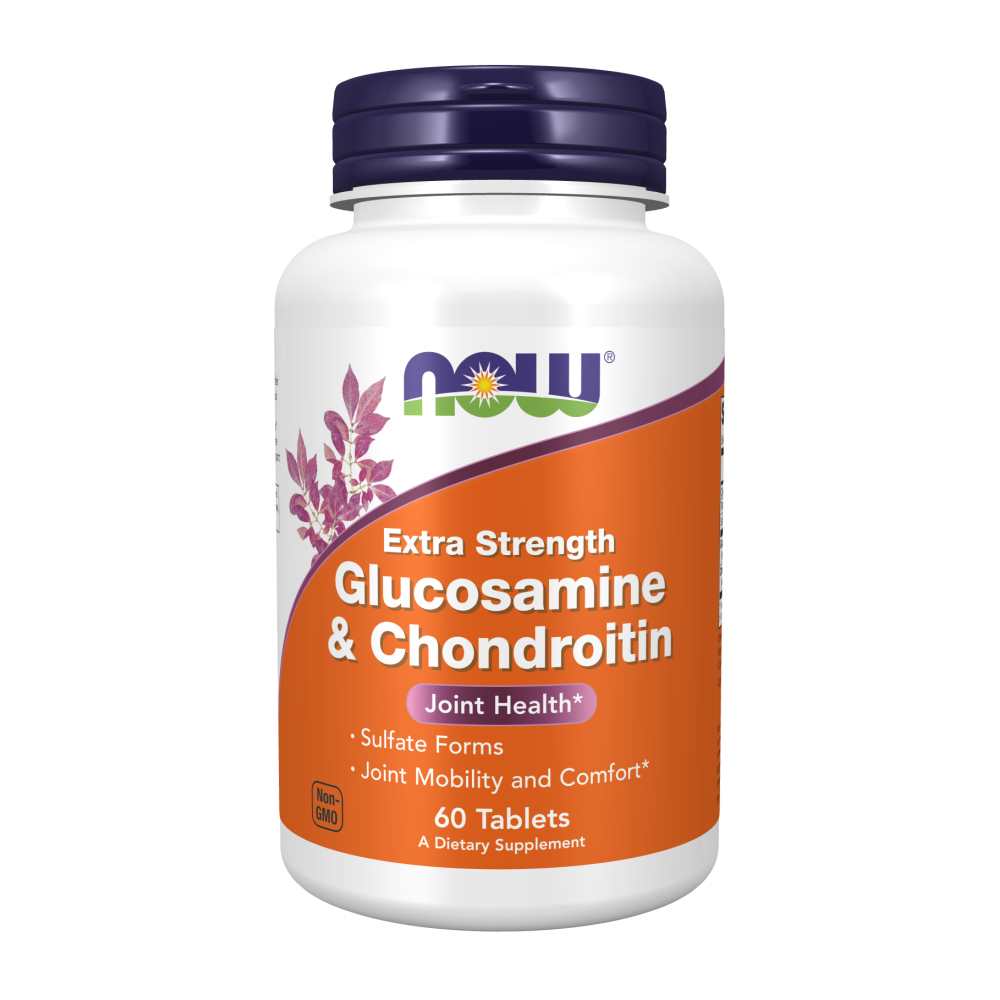 Now Foods Extra Strength Glucosamine &amp; Chondroitin – 60 Tablets
