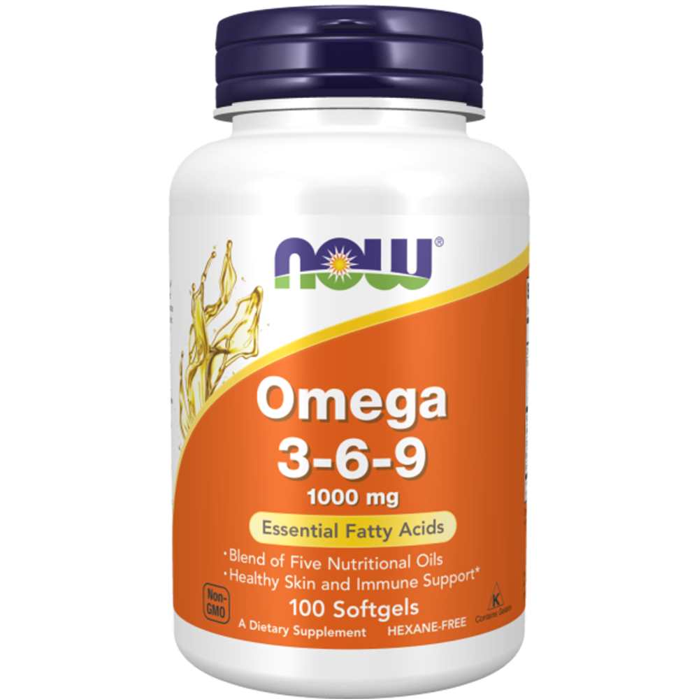 Now Foods Omega 3-6-9 – Nutritional Oil Blend for Healthy Skin &amp; Immunity | Hexane-Free