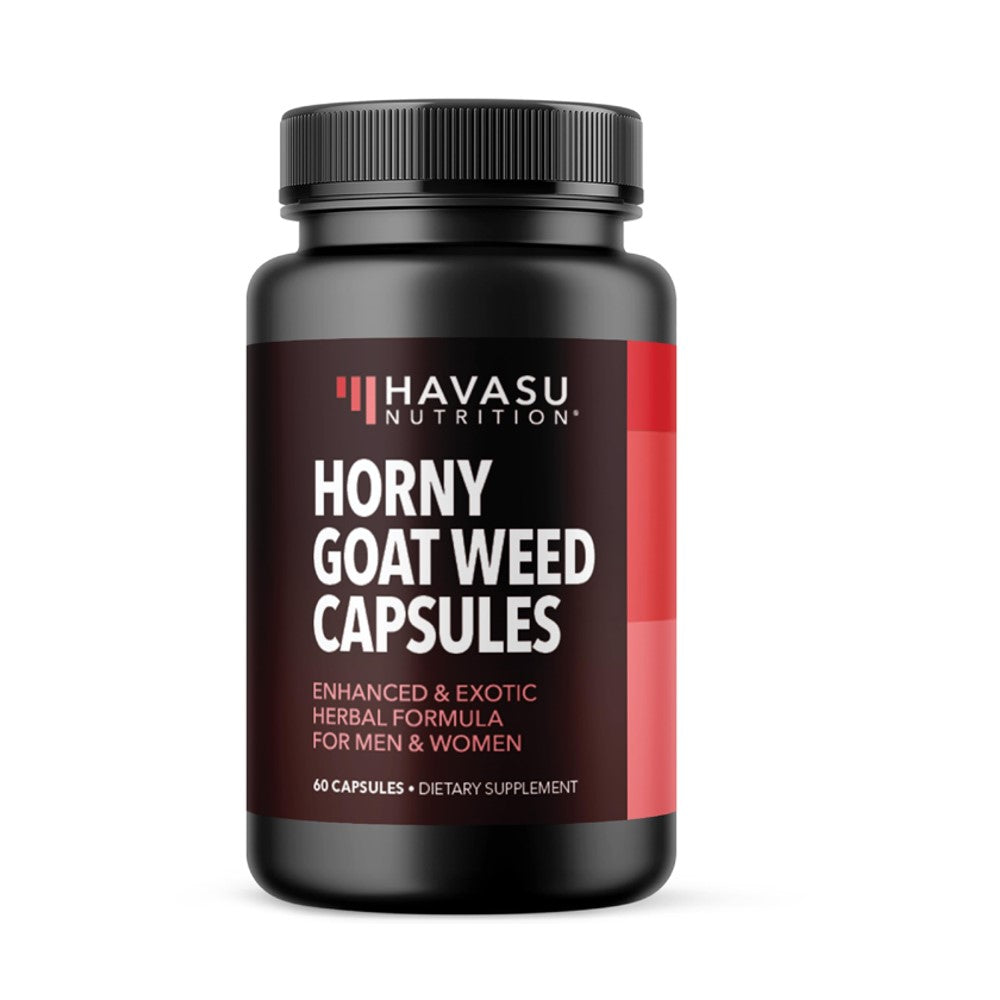 Havasu Nutrition Horny Goat Weed – Enhanced Herbal Formula for Men &amp; Women | 60 Capsules Dietary Supplement