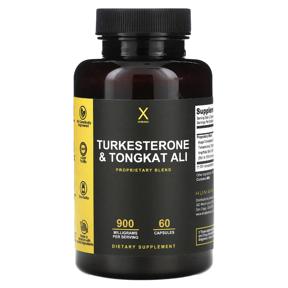 HUMANX TURKESTERONE And TONGKAT ALI - Natural Performance &amp; Vitality Booster