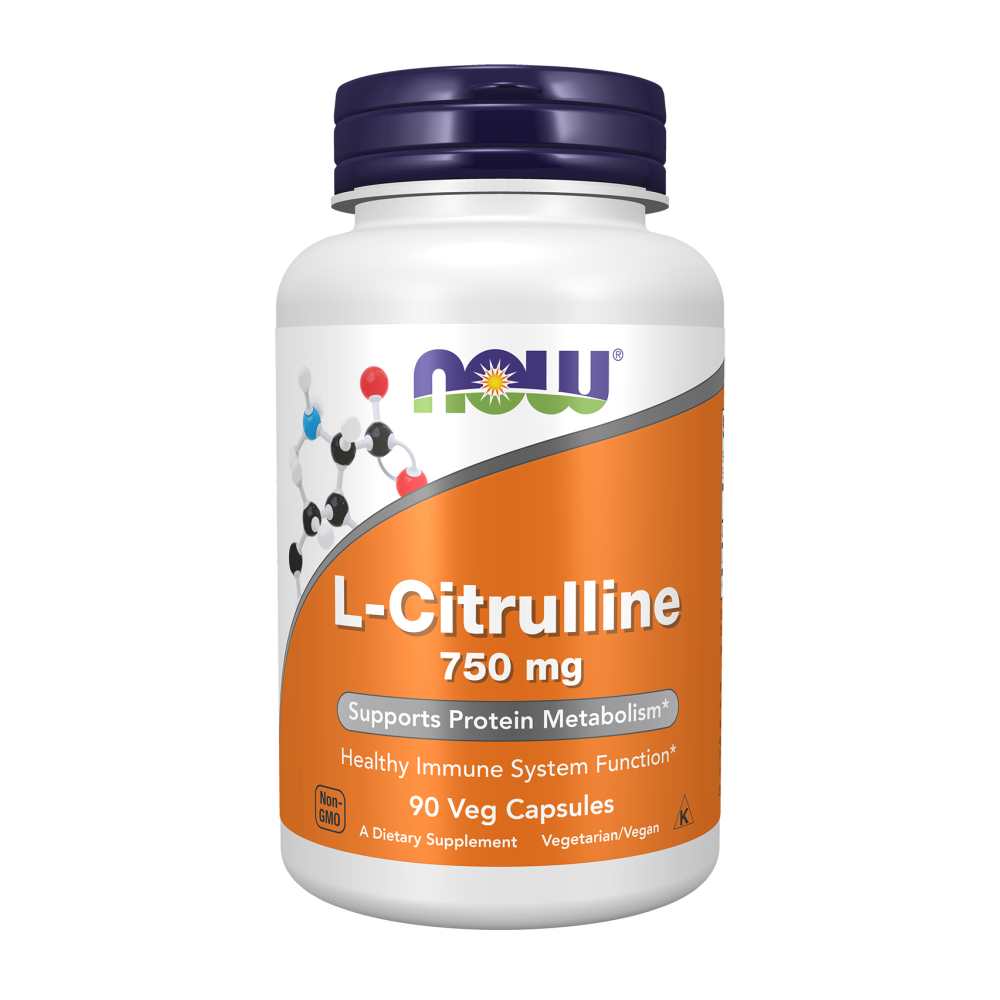 Now Foods L-Citrulline 750mg – Protein Metabolism &amp; Immune Support – 90 Veg Capsules