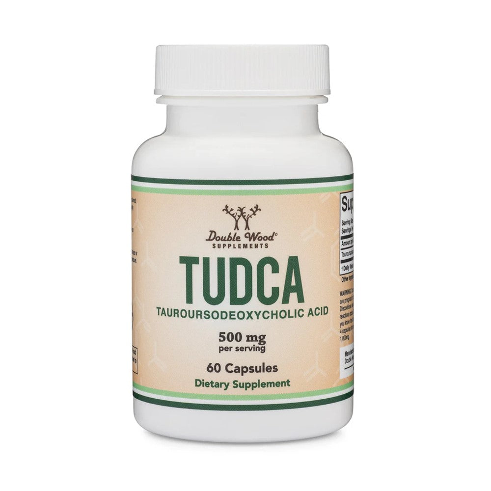 Double Wood Supplements TUDCA – Liver &amp; Digestive Support | 500mg Per Serving | 60 Capsules