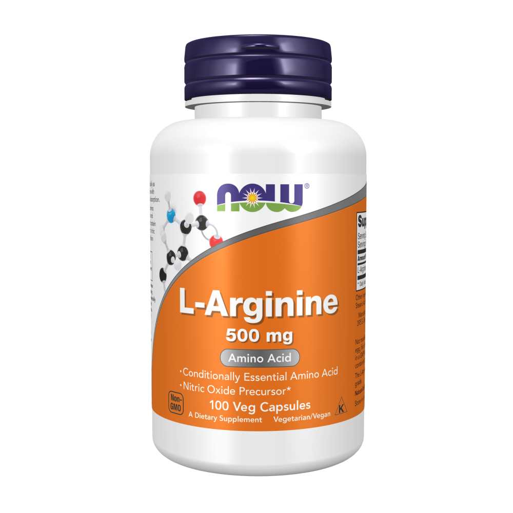 Now Foods L-Arginine 500 Mg – Nitric Oxide Precursor &amp; Amino Acid Support – 100 Veg Capsules