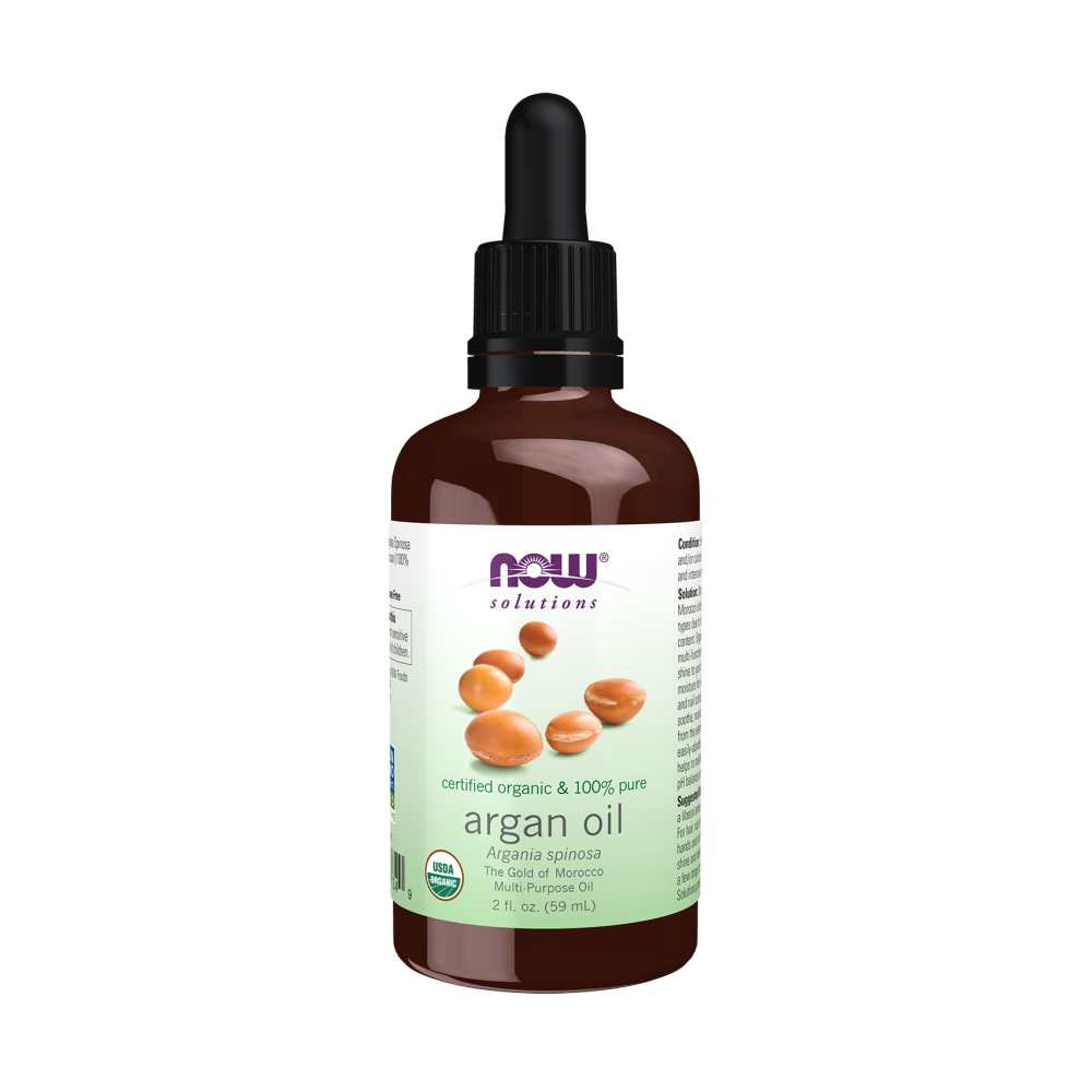 Now Foods Argan Oil – 100% Pure &amp; Certified Organic – Multi-Purpose Moisturizing Oil – 59 M L