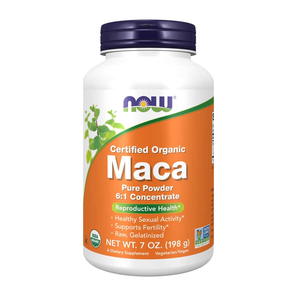 Now Foods Certified Organic Maca Powder 6:1 – Reproductive &amp; Sexual Health – 198g