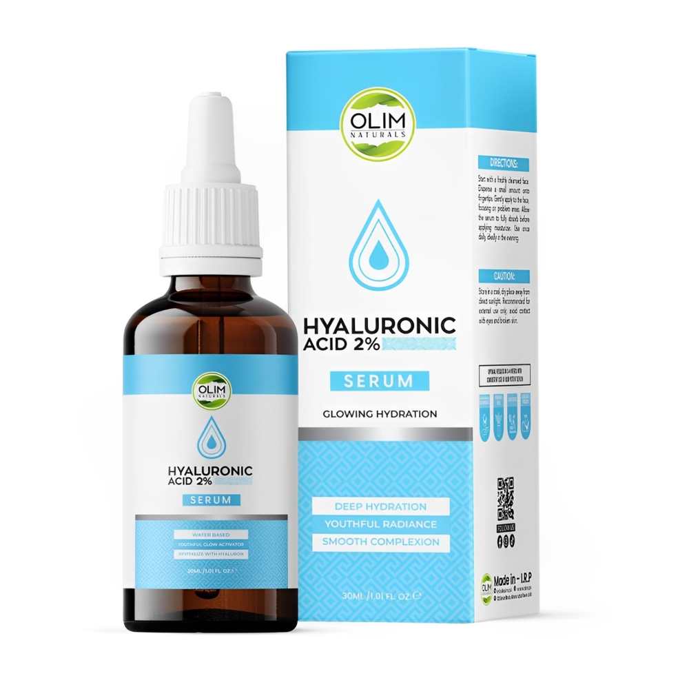 Olim Hyaluronic Acid 2% Serum – Deep Hydration &amp; Youthful Radiance for Smooth Complexion
