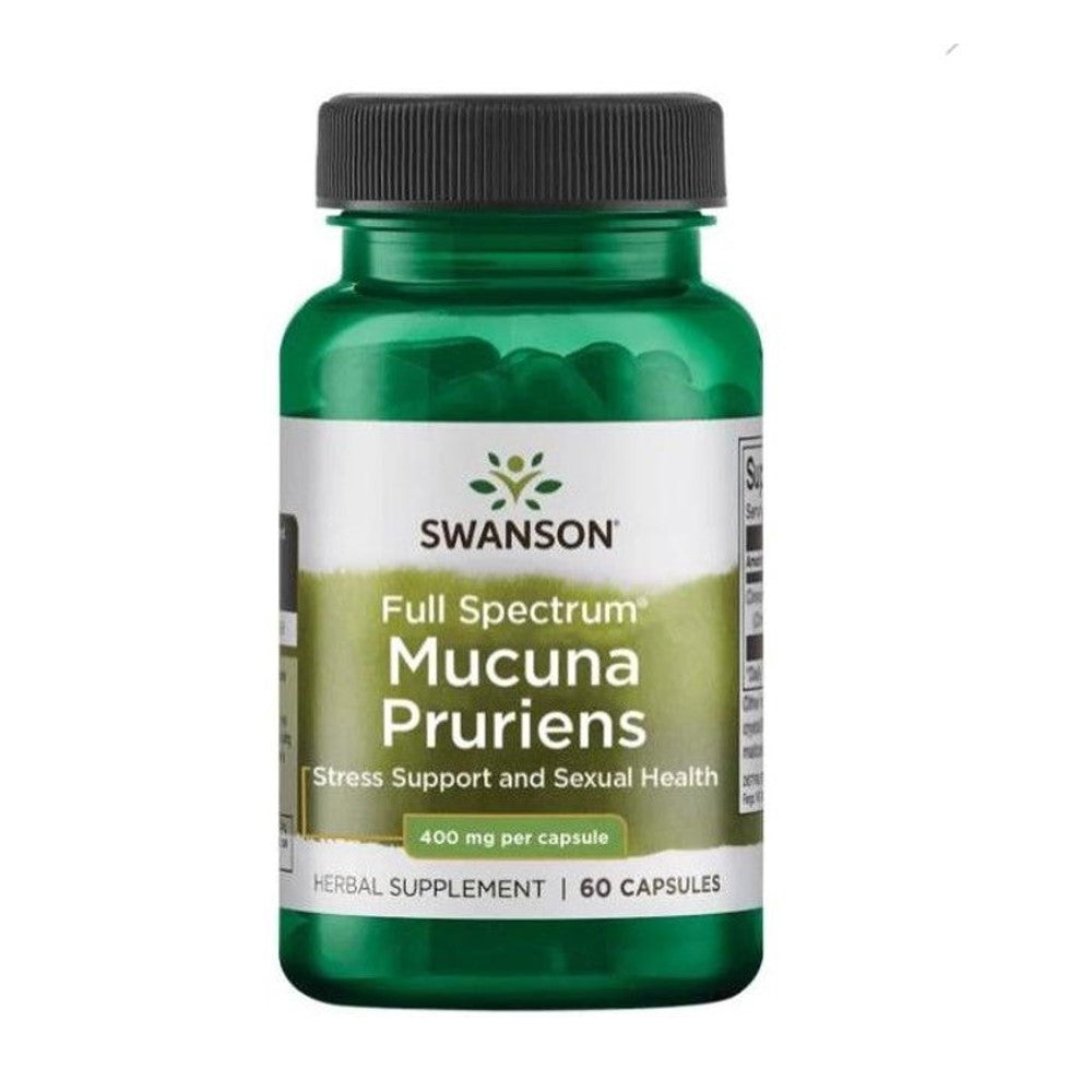 Swanson Mucuna Pruriens – Standardized Herbal Supplement for Sexual Health &amp; Well-Being | 200 Capsules