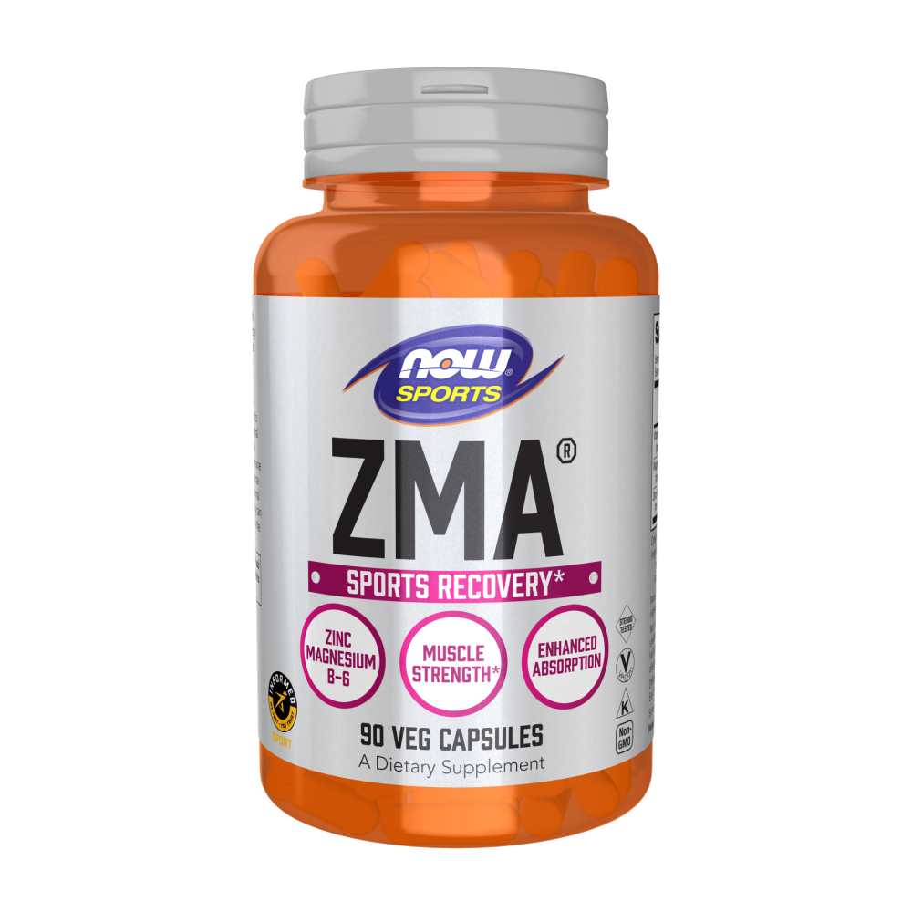 Now Foods Zma® – Zinc, Magnesium &amp; Vitamin B6 Recovery Formula – Muscle Strength &amp; Sleep Support – 90 Veg Capsules