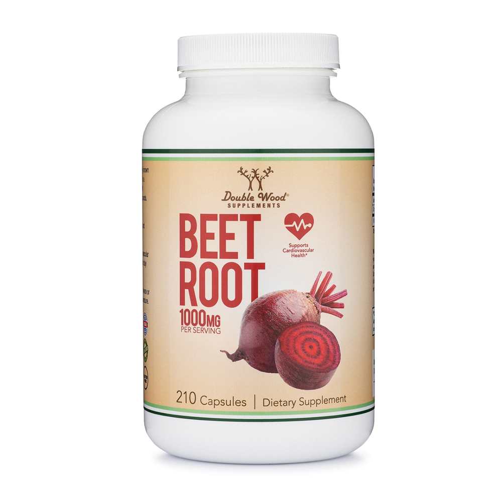 Double Wood Beet Root – 1000mg Heart &amp; Circulation Support | 210 Capsules