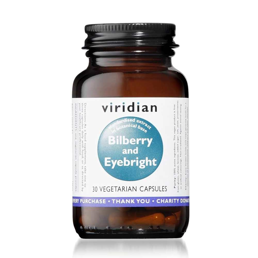 Viridian Bilberry &amp; Eyebright – 30 Vegetarian Capsules