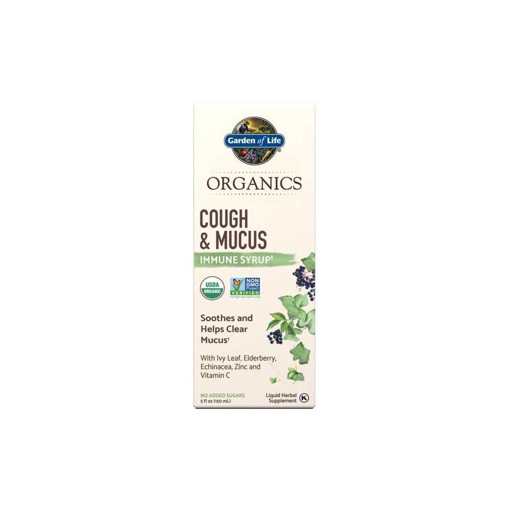 Garden of Life Organics Cough &amp; Mucus Immune Syrup† Liquid 150ml