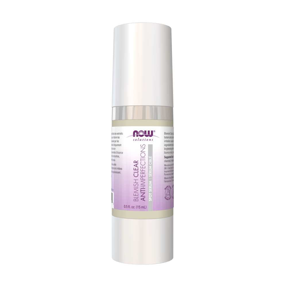 Now Foods Blemish Clear Spot Serum – Tea Tree &amp; Willow Bark Clarifying Formula – Targeted Acne Treatment – 15 M L