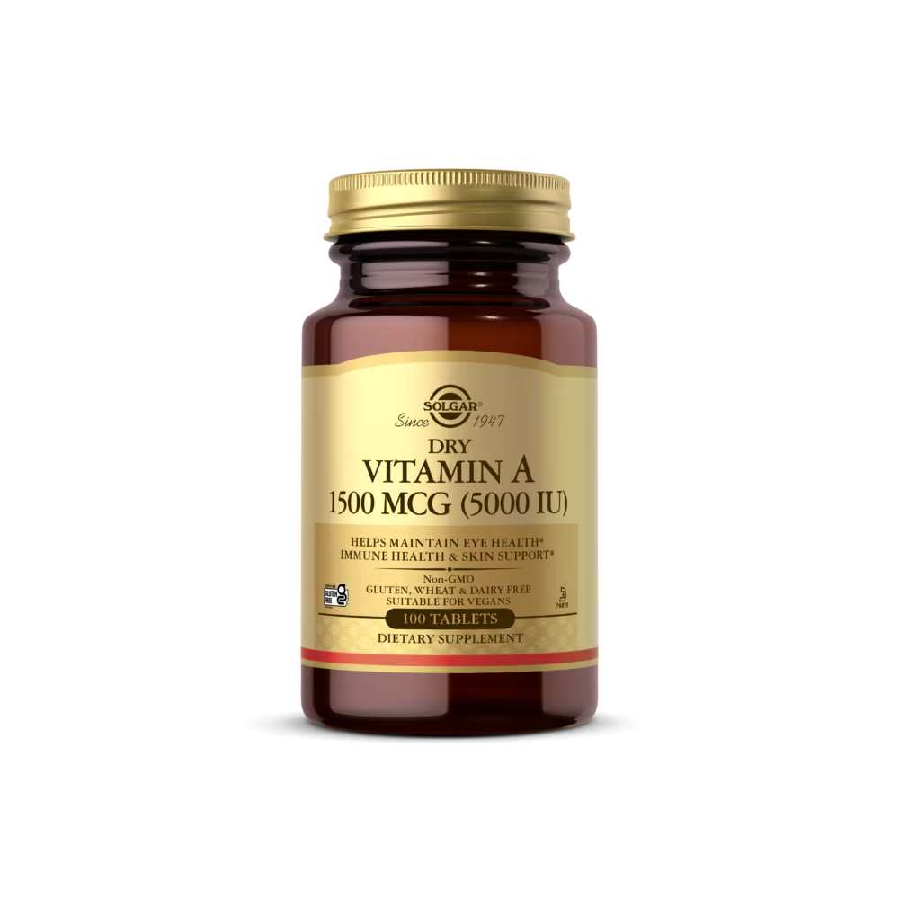 Solgar Dry Vitamin a 1500 Mcg (5000 Iu) 100 Tablets