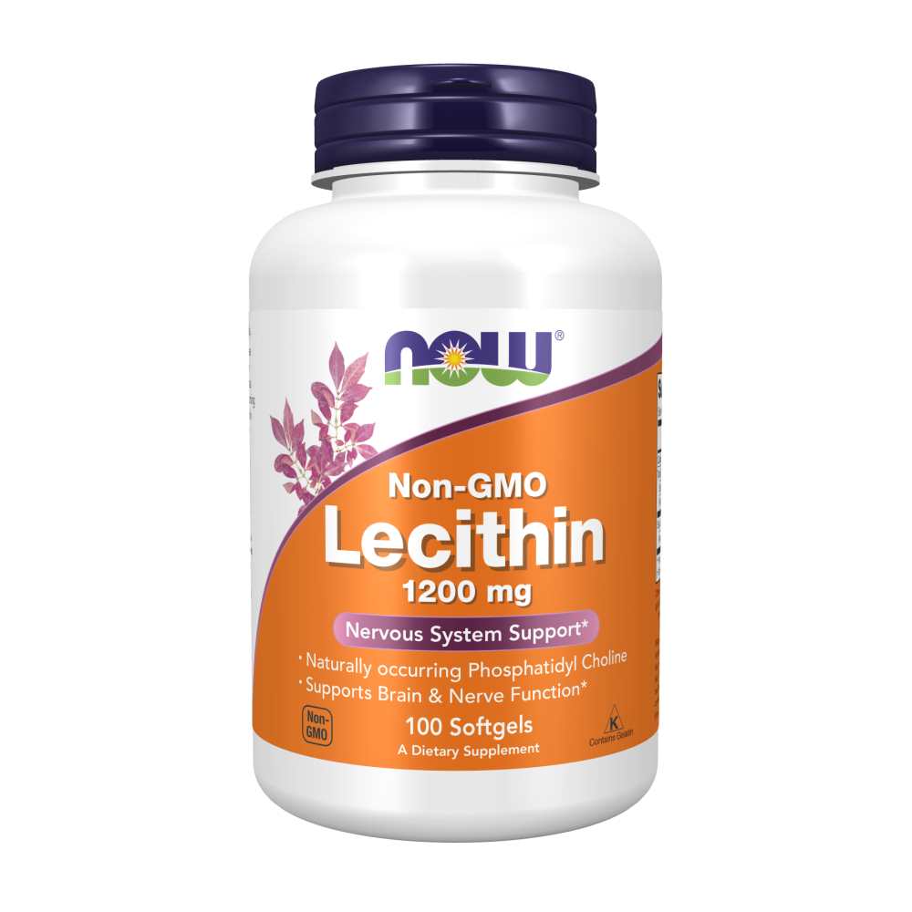 Now Foods Non-Gmo Lecithin – 1200mg Brain &amp; Nerve Function Supplement | 100 Softgels