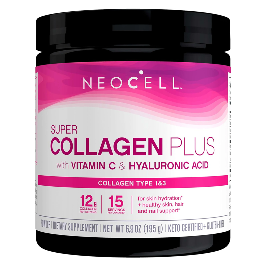 Advanced Collagen Peptides + Hyaluronic Acid + Vitamin C By NeoCell - Collagen Type 1 &amp; 3 - For Skin Hydration