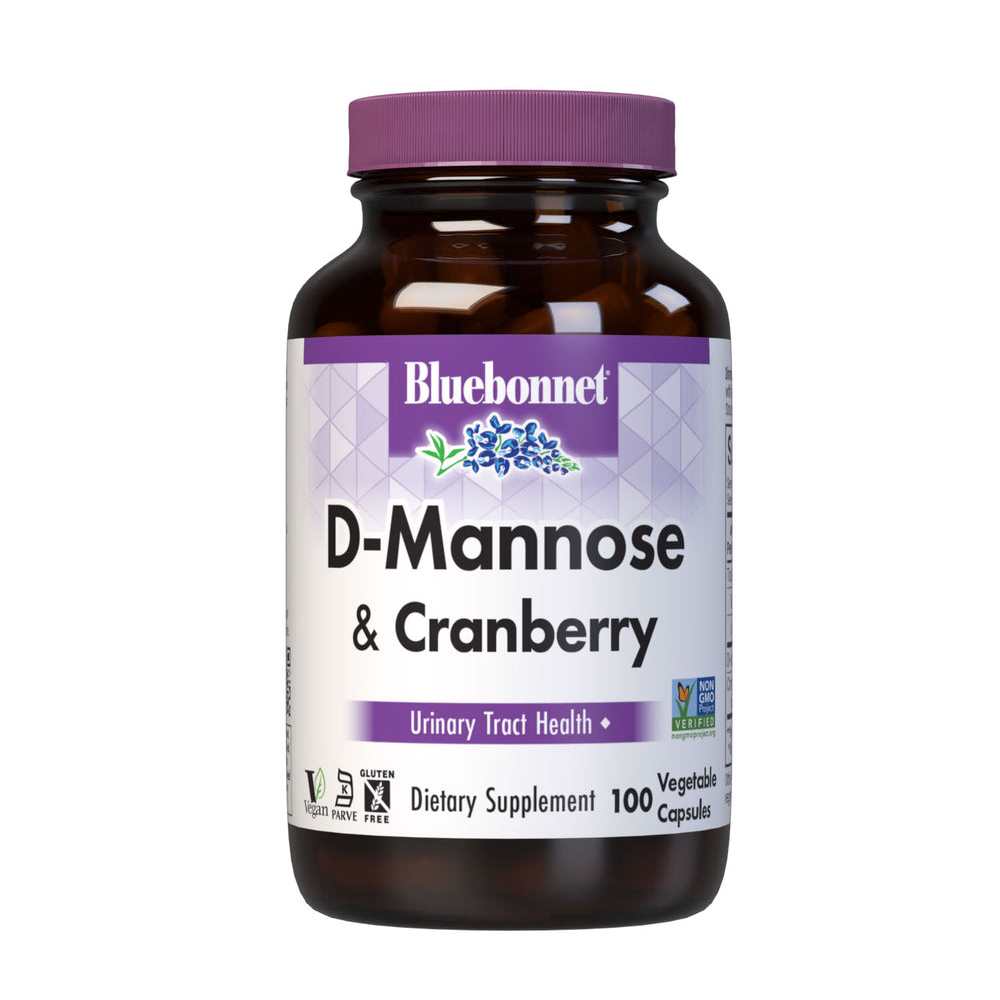 Bluebonnet Nutrition D-Mannose &amp; Cranberry 100 Caps