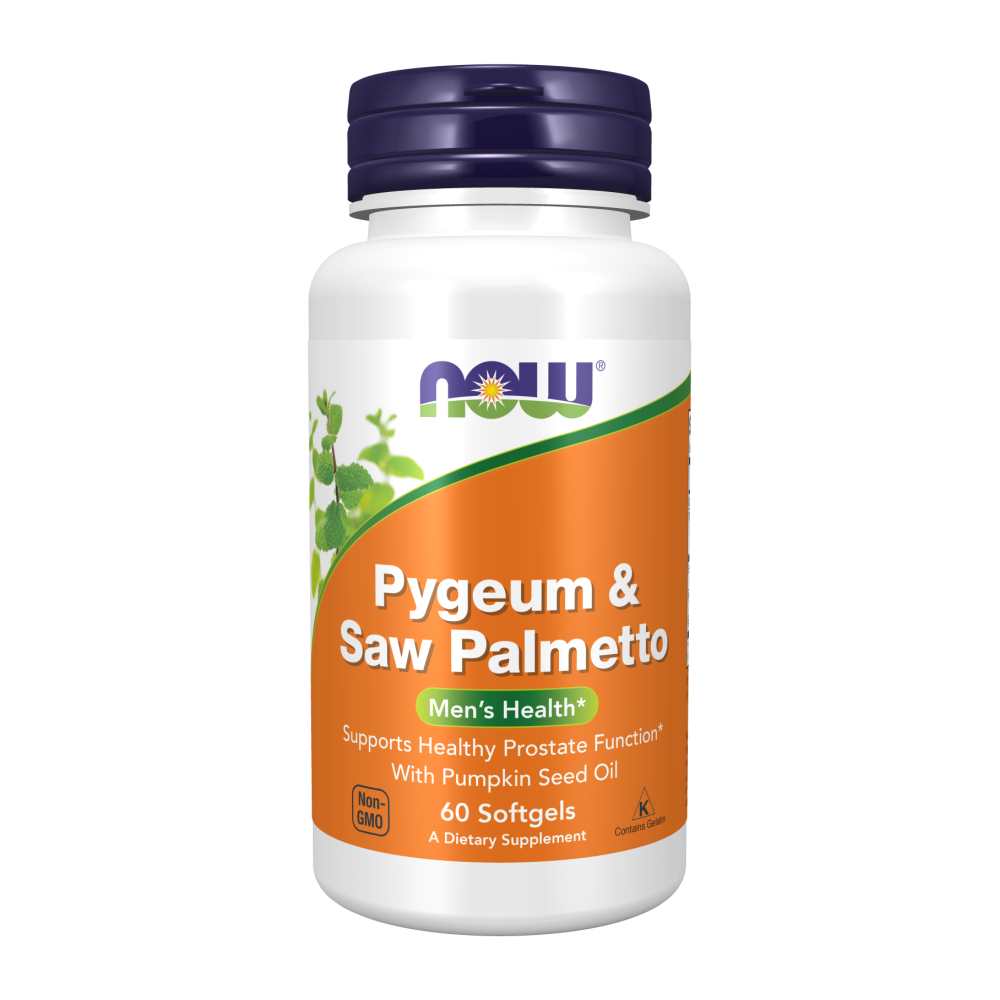 Now Foods Pygeum &amp; Saw Palmetto – Prostate Health Support – 60 Softgels
