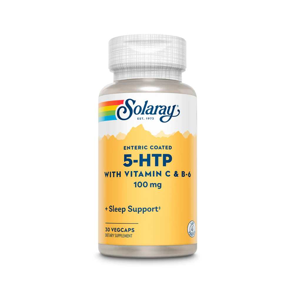 Solaray L-5-Htp with Vitamin B-6 &amp; C, 100mg 30 Caps