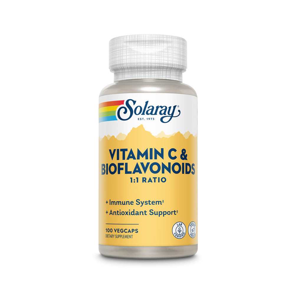 Solaray Vitamin C &amp; Bioflavonoids 1:1 500mg 100 Caps