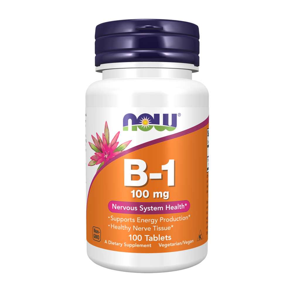 Now Foods B-1 100 Mg – Nervous System &amp; Energy Support – 100 Tablets