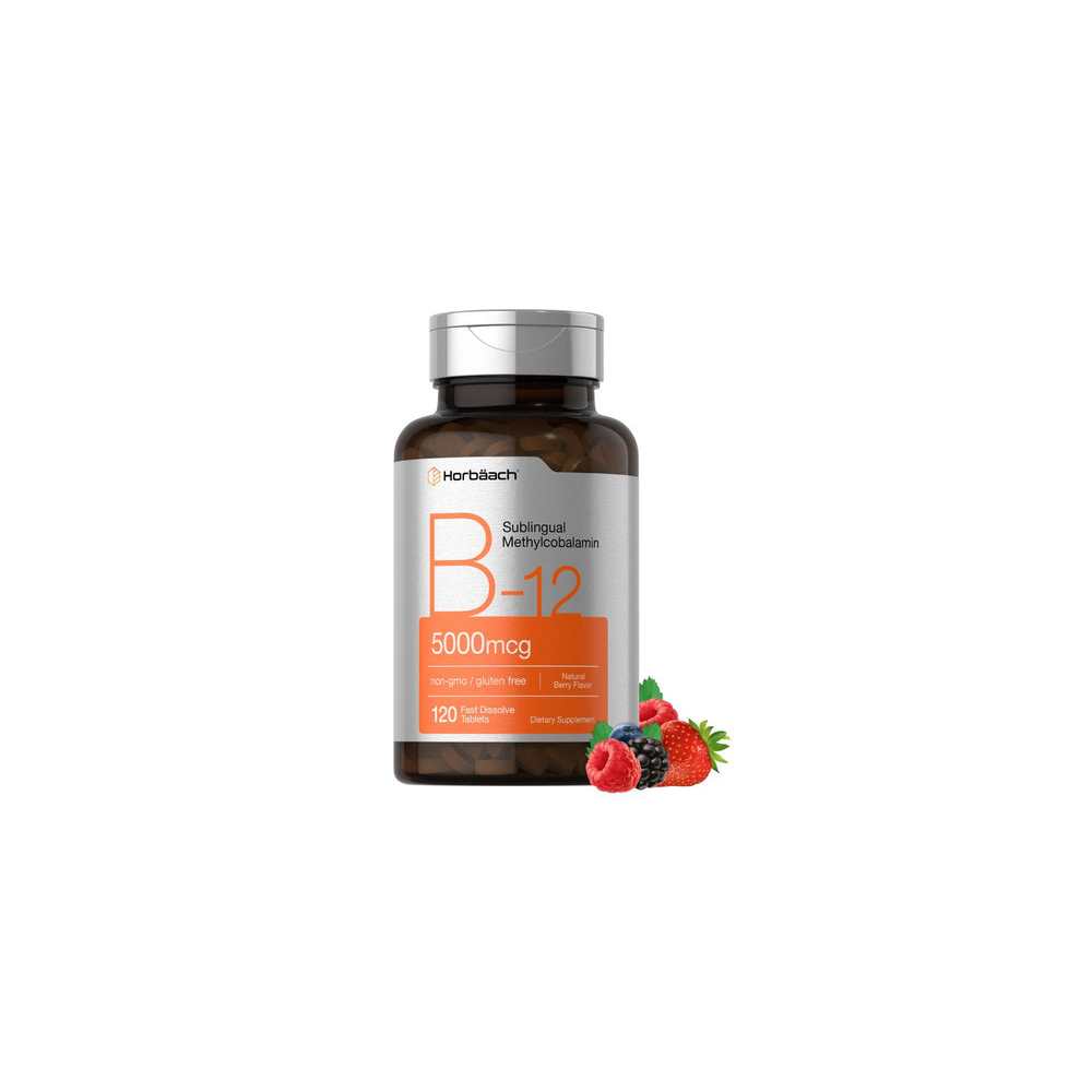 Horbäach Vitamin B-12 5000mcg | 120 Tablets