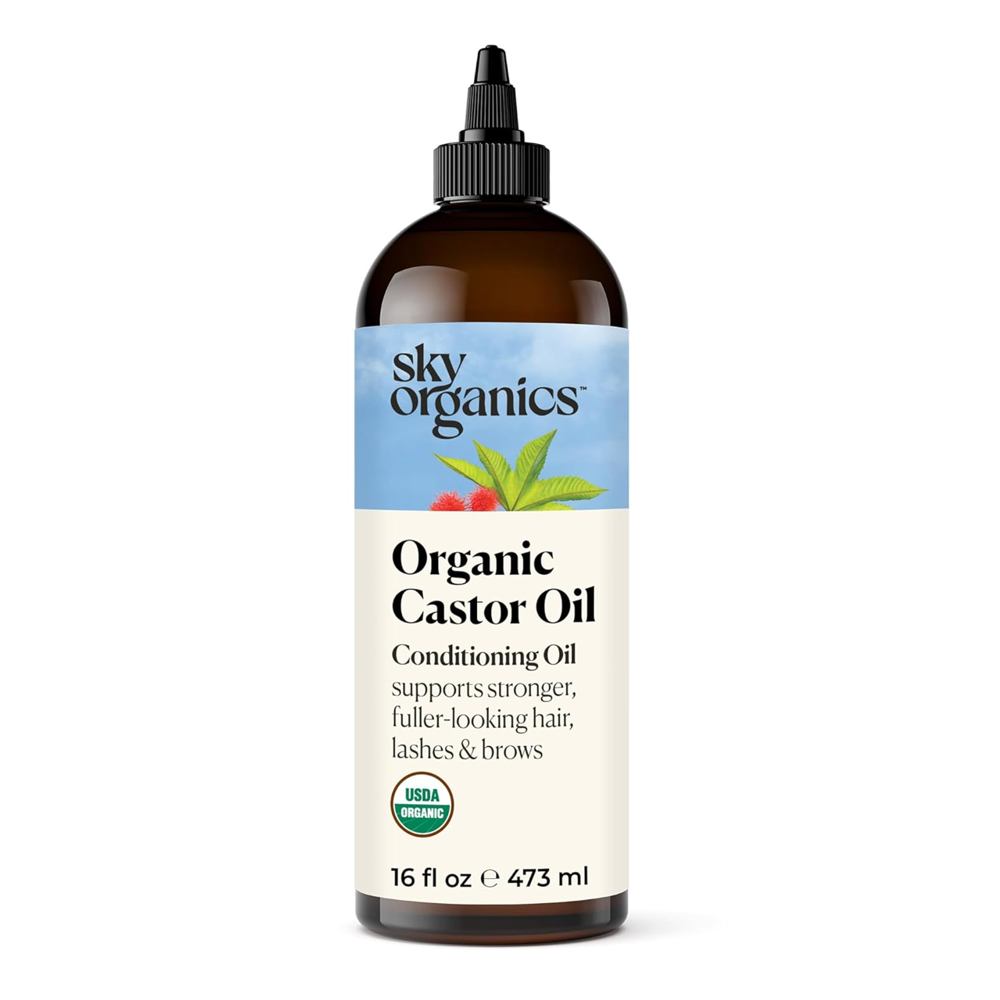 Castor Oil By Sky Organics - Supports Stronger &amp; Fuller Looking Hairs