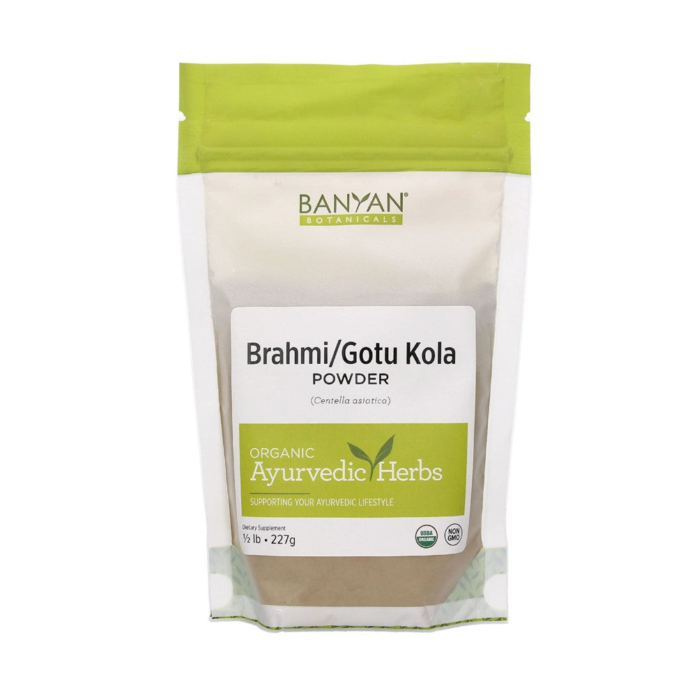 Banyan Botanicals Organic Brahmi/Gotu Kola Powder – Ayurvedic Herb for Mental Clarity &amp; Wellness