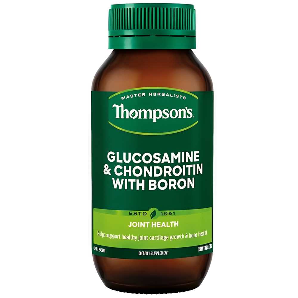 Thompson's Glucosamine &amp; Chondroitin with Boron – Joint Support Formula, 120 Tablets